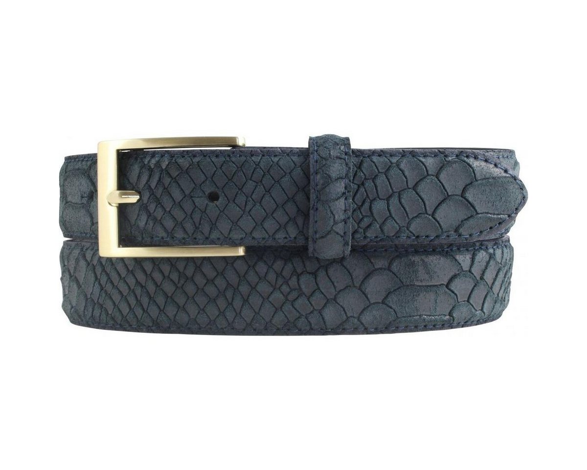 BELTINGER Ledergürtel Gürtel mit Pythonprägung 3 cm - Für Herren 30mm Schlangen-Optik - Schl (1-St) von BELTINGER