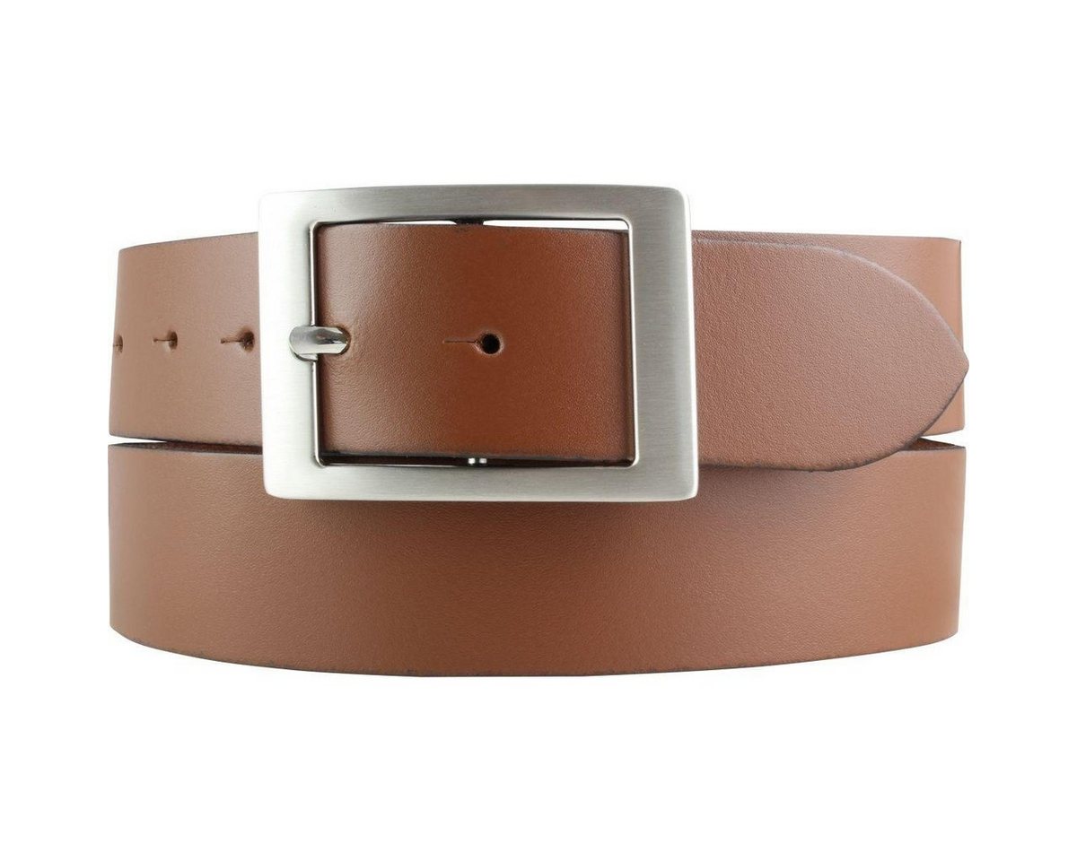 BELTINGER Ledergürtel Herren-Gürtel aus 100% echtem Leder mit Doppel-Schnalle 4 cm - Jeans-G (1-St) von BELTINGER