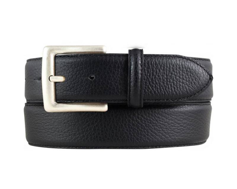 BELTINGER Ledergürtel Herren-Gürtel aus gemasertem Leder mit Steppnaht 4 cm - Trachten-Gürte (1-St) von BELTINGER