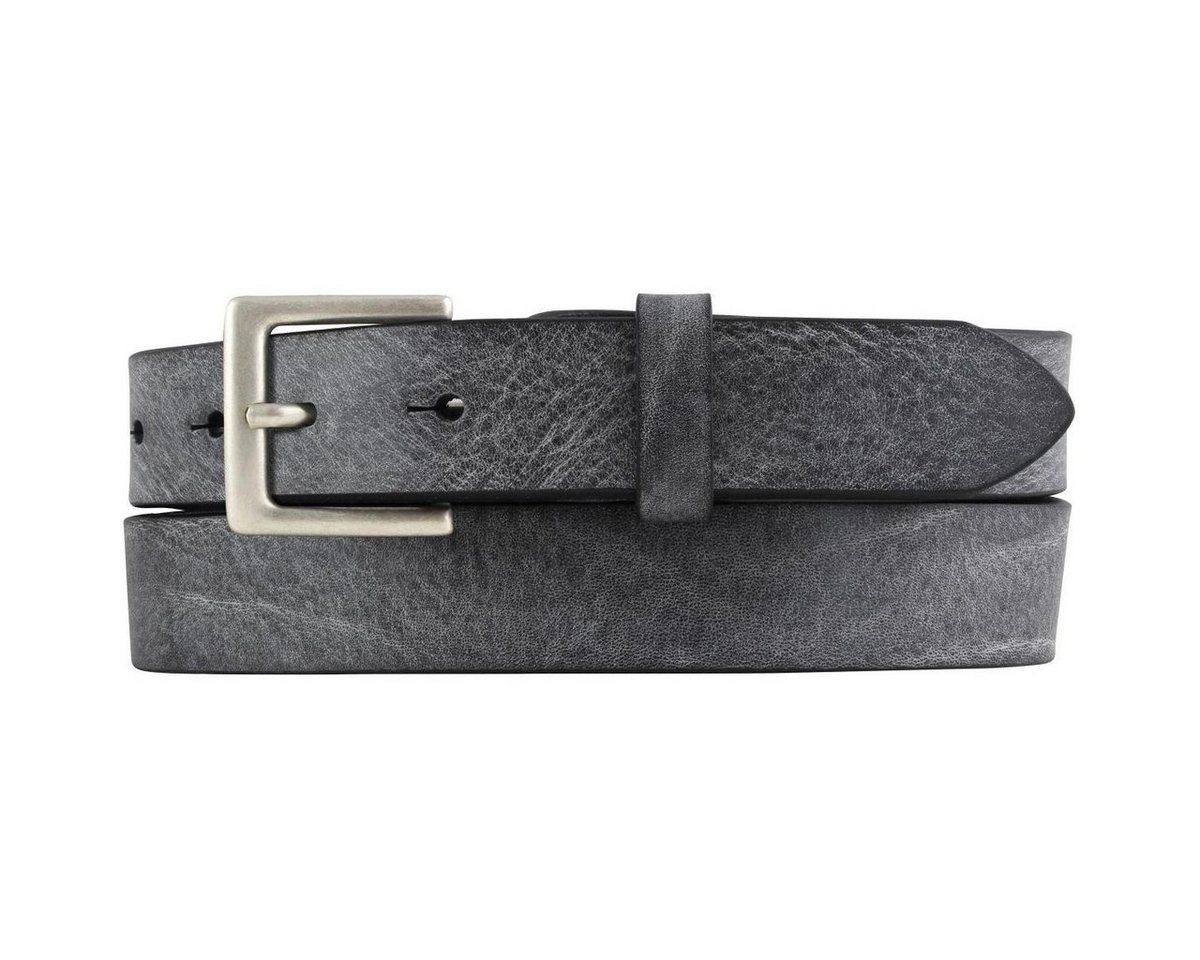BELTINGER Ledergürtel Herren-Gürtel aus weichem Vollrindleder Vintage-Look 3 cm - Leder-Gürt (1-St) weiches Leder, Gürtelschnalle in Altsilber, Vintage von BELTINGER