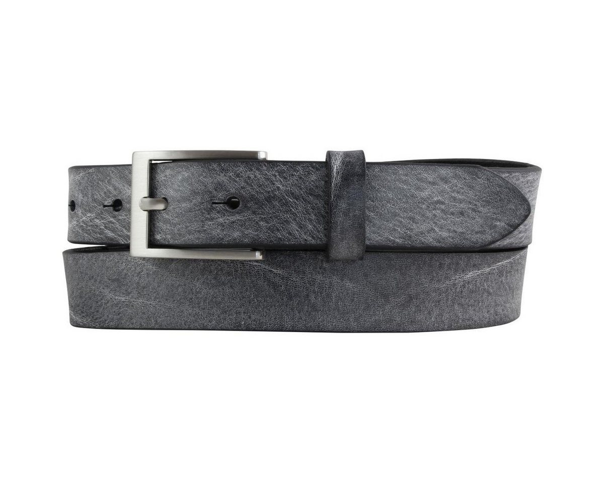 BELTINGER Ledergürtel Herren-Gürtel aus weichem Vollrindleder Vintage-Look 3 cm - Leder-Gürt (1-St) weiches Leder, Gürtelschnalle in Altsilber, Vintage von BELTINGER