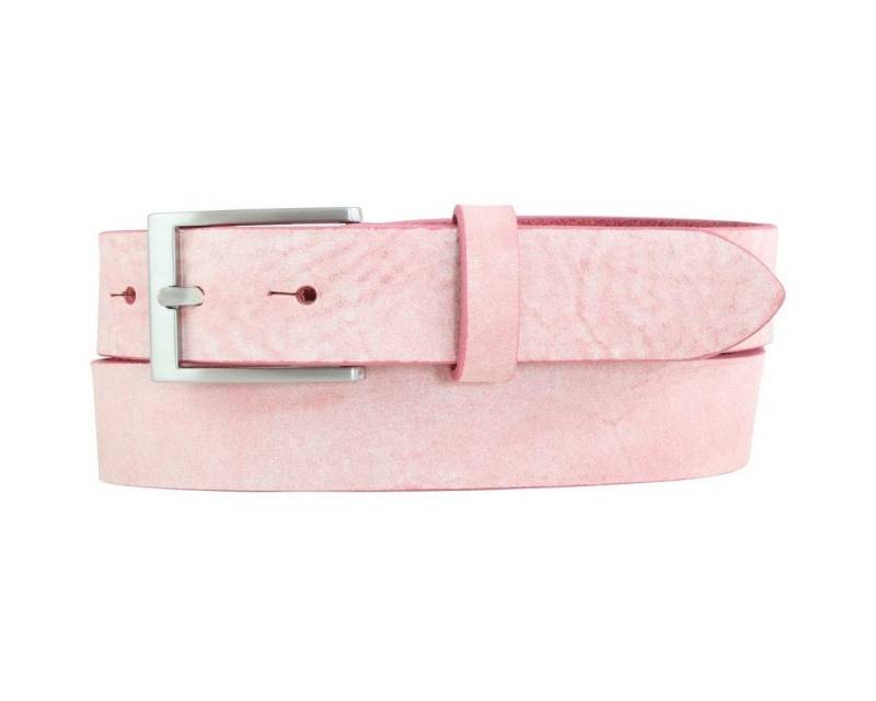 BELTINGER Ledergürtel Herren-Gürtel aus weichem Vollrindleder Vintage-Look 3 cm - Leder-Gürt (1-St) weiches Leder, Gürtelschnalle in Altsilber, Vintage von BELTINGER