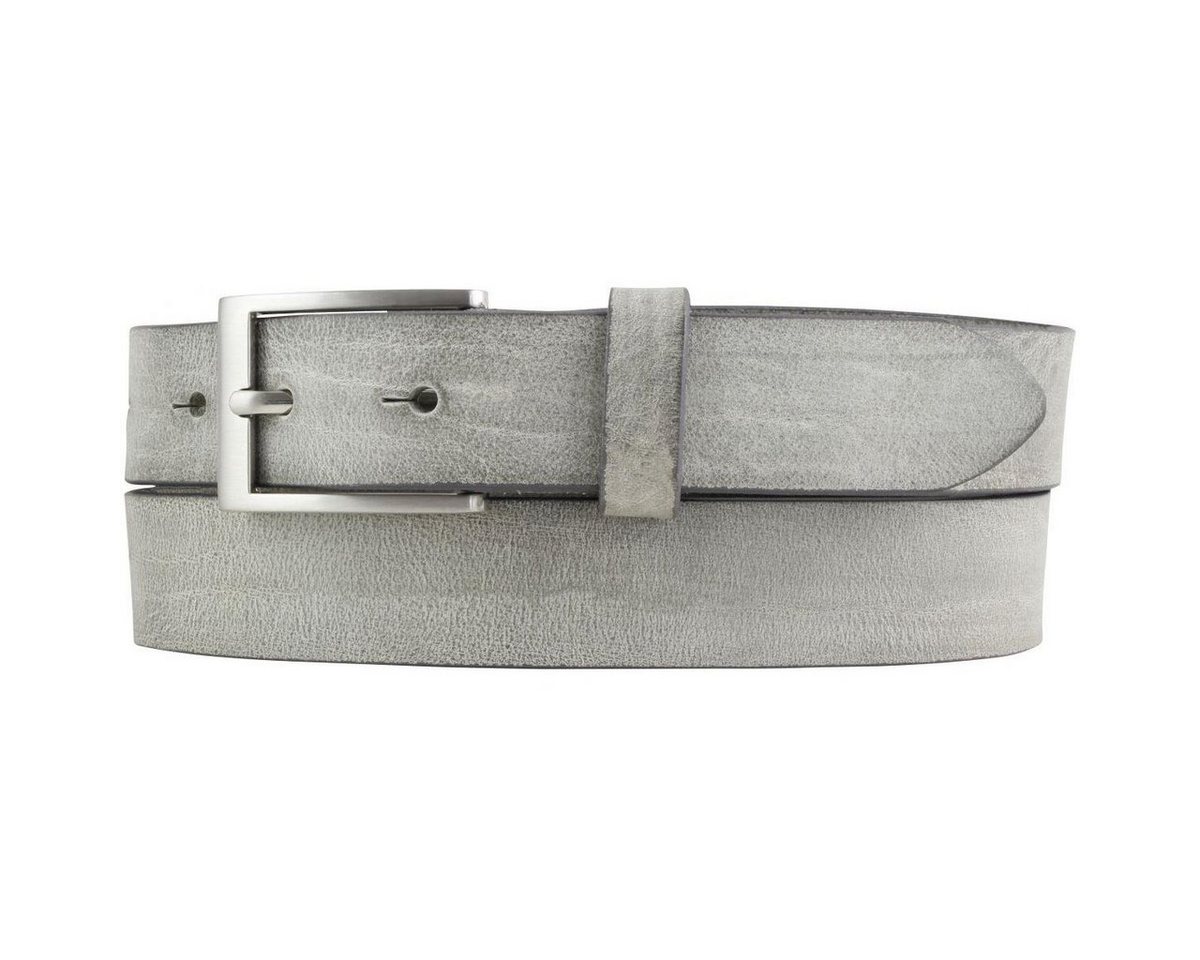 BELTINGER Ledergürtel Herren-Gürtel aus weichem Vollrindleder Vintage-Look 3 cm - Leder-Gürt (1-St) weiches Leder, Gürtelschnalle in Altsilber, Vintage von BELTINGER