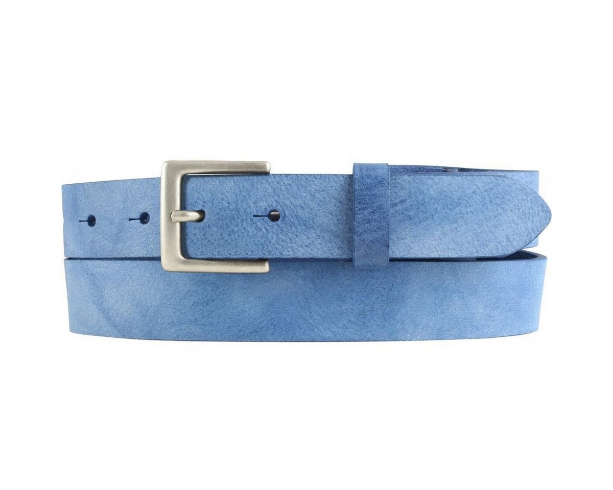 BELTINGER Ledergürtel Herren-Gürtel aus weichem Vollrindleder Vintage-Look 3 cm - Leder-Gürt (1-St) weiches Leder, Gürtelschnalle in Altsilber, Vintage von BELTINGER