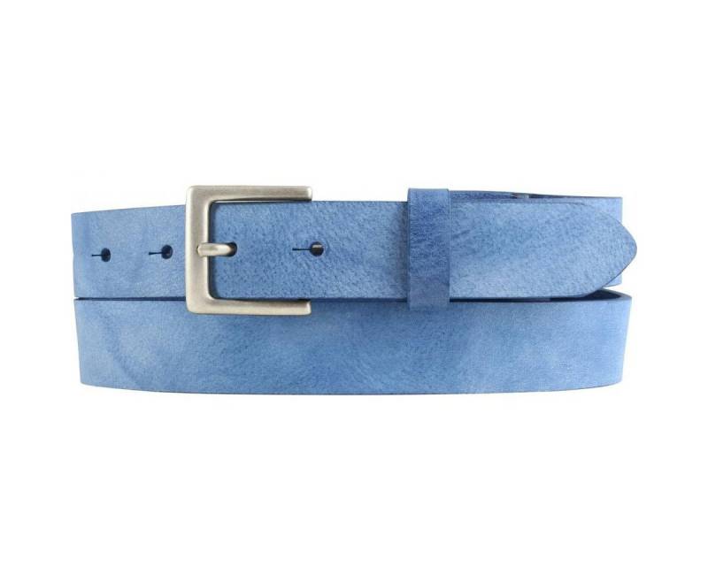 BELTINGER Ledergürtel Herren-Gürtel aus weichem Vollrindleder Vintage-Look 3 cm - Leder-Gürt (1-St) weiches Leder, Gürtelschnalle in Altsilber, Vintage von BELTINGER