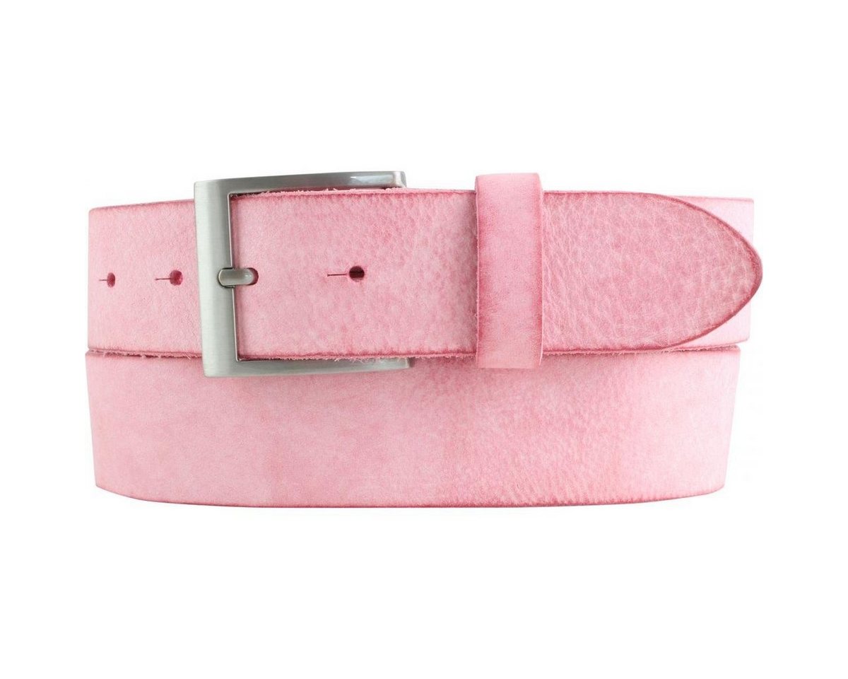 BELTINGER Ledergürtel Herren-Gürtel aus weichem Vollrindleder Vintage-Look 4 cm - Jeans-Gürt (1-St) weiches Leder, Gürtelschnalle in Altsilber, Vintage von BELTINGER