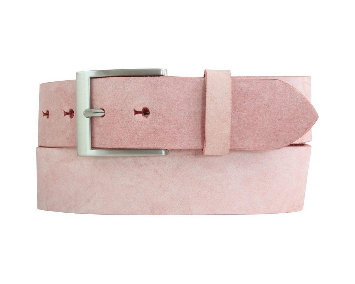 BELTINGER Ledergürtel Herren-Gürtel aus weichem Vollrindleder Vintage-Look 4 cm - Jeans-Gürt (1-St) weiches Leder, Gürtelschnalle in Altsilber, Vintage von BELTINGER