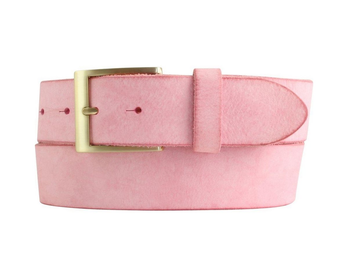 BELTINGER Ledergürtel Herren-Gürtel aus weichem Vollrindleder Vintage-Look 4 cm - Jeans-Gürt (1-St) weiches Leder, Gürtelschnalle in Gold, Vintage von BELTINGER