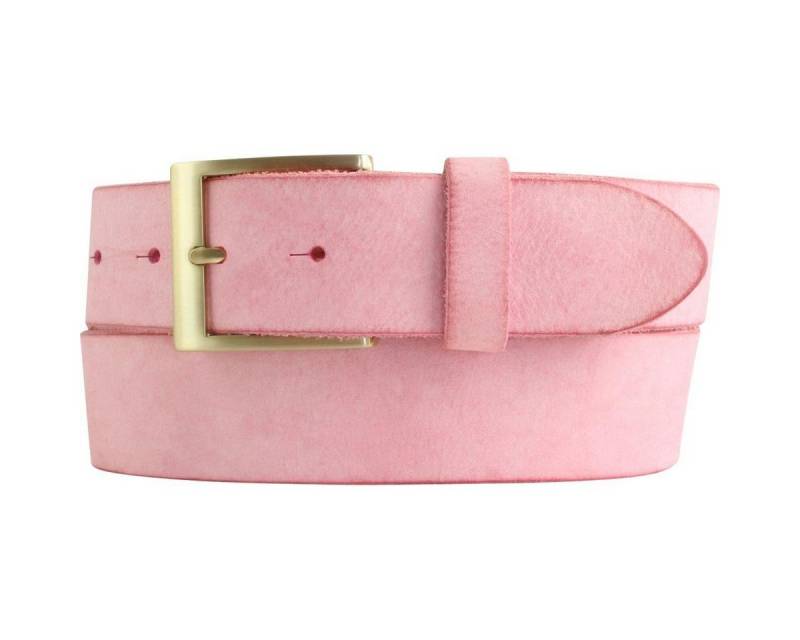 BELTINGER Ledergürtel Herren-Gürtel aus weichem Vollrindleder Vintage-Look 4 cm - Jeans-Gürt (1-St) weiches Leder, Gürtelschnalle in Gold, Vintage von BELTINGER