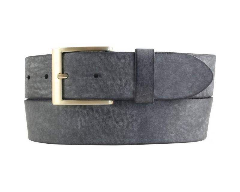 BELTINGER Ledergürtel Herren-Gürtel aus weichem Vollrindleder Vintage-Look 4 cm - Jeans-Gürt (1-St) weiches Leder, Gürtelschnalle in Gold, Vintage von BELTINGER