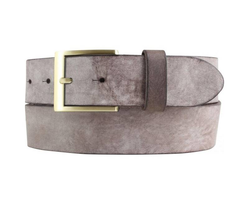 BELTINGER Ledergürtel Herren-Gürtel aus weichem Vollrindleder Vintage-Look 4 cm - Jeans-Gürt (1-St) weiches Leder, Gürtelschnalle in Gold, Vintage BELTINGER Ledergürtel Herren-Gürtel aus weichem Vollrindleder Vintage-Look 4 cm - Jeans-Gürt (1-St) weiches Leder, Gürtelschnalle in Gold, Vintage von BELTINGER