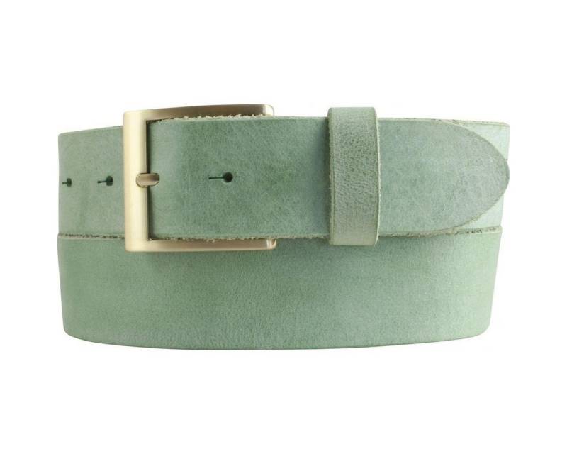 BELTINGER Ledergürtel Herren-Gürtel aus weichem Vollrindleder Vintage-Look 4 cm - Jeans-Gürt (1-St) weiches Leder, Gürtelschnalle in Gold, Vintage von BELTINGER