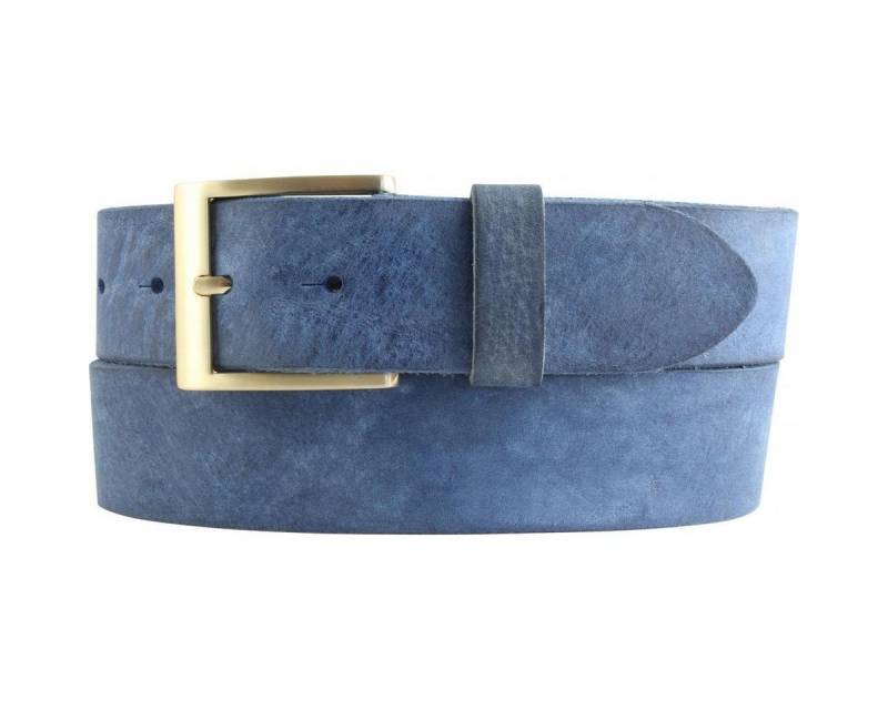 BELTINGER Ledergürtel Herren-Gürtel aus weichem Vollrindleder Vintage-Look 4 cm - Jeans-Gürt (1-St) weiches Leder, Gürtelschnalle in Gold, Vintage BELTINGER Ledergürtel Herren-Gürtel aus weichem Vollrindleder Vintage-Look 4 cm - Jeans-Gürt (1-St) weiches Leder, Gürtelschnalle in Gold, Vintage von BELTINGER