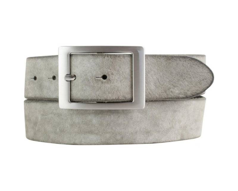 BELTINGER Ledergürtel Herren-Gürtel aus weichem Vollrindleder mit Doppel-Schnalle Vintage-Lo (1-St) weiches Leder, Gürtelschnalle in Altsilber, Vintage von BELTINGER