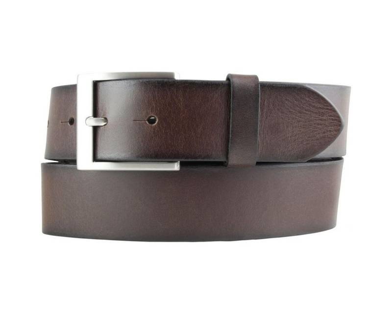 BELTINGER Ledergürtel Herren-Gürtel mit Edelstahl-Gürtelschnalle Vintage-Look 4 cm - Jeans-G (1-St) von BELTINGER