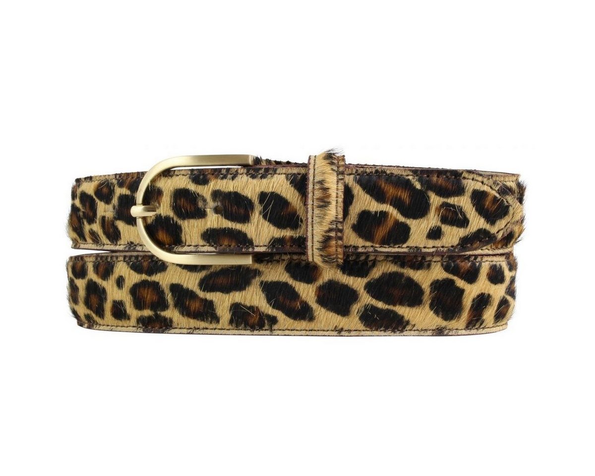 BELTINGER Ledergürtel Hochwertiger Fell-Ledergürtel 3 cm - Kuh-Ledergürtel für Damen 30mm - (1-St) von BELTINGER