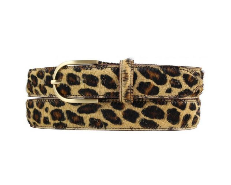 BELTINGER Ledergürtel Hochwertiger Fell-Ledergürtel 3 cm - Kuh-Ledergürtel für Damen 30mm - (1-St) von BELTINGER