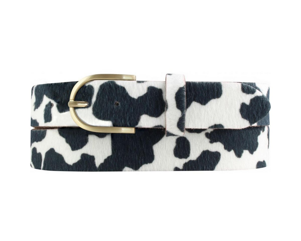 BELTINGER Ledergürtel Hochwertiger Fell-Ledergürtel 3 cm - Kuh-Ledergürtel für Damen 30mm - (1-St) von BELTINGER