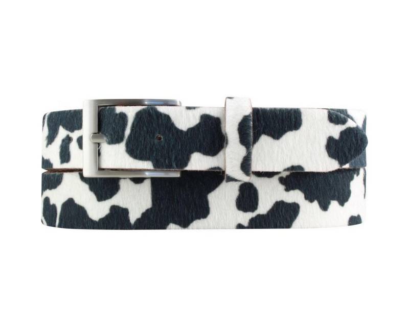 BELTINGER Ledergürtel Hochwertiger Fell-Ledergürtel 3 cm - Kuh-Ledergürtel für Damen 30mm - (1-St) von BELTINGER
