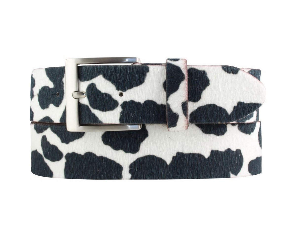 BELTINGER Ledergürtel Hochwertiger Fell-Ledergürtel 4 cm - Herren-Gürtel für Herren 40mm - F (1-St) von BELTINGER