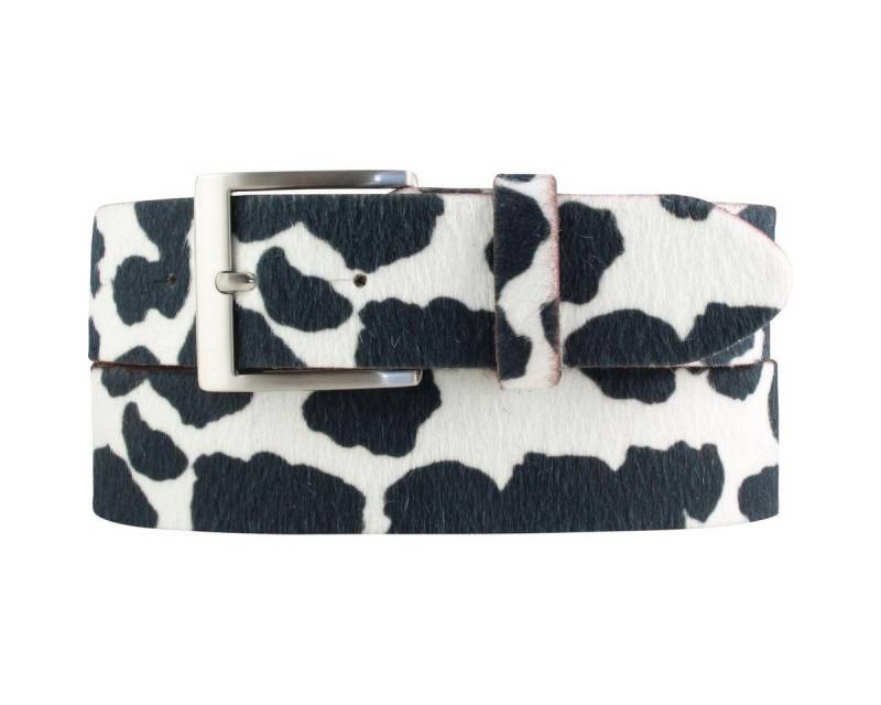 BELTINGER Ledergürtel Hochwertiger Fell-Ledergürtel 4 cm - Herren-Gürtel für Herren 40mm - F (1-St) von BELTINGER