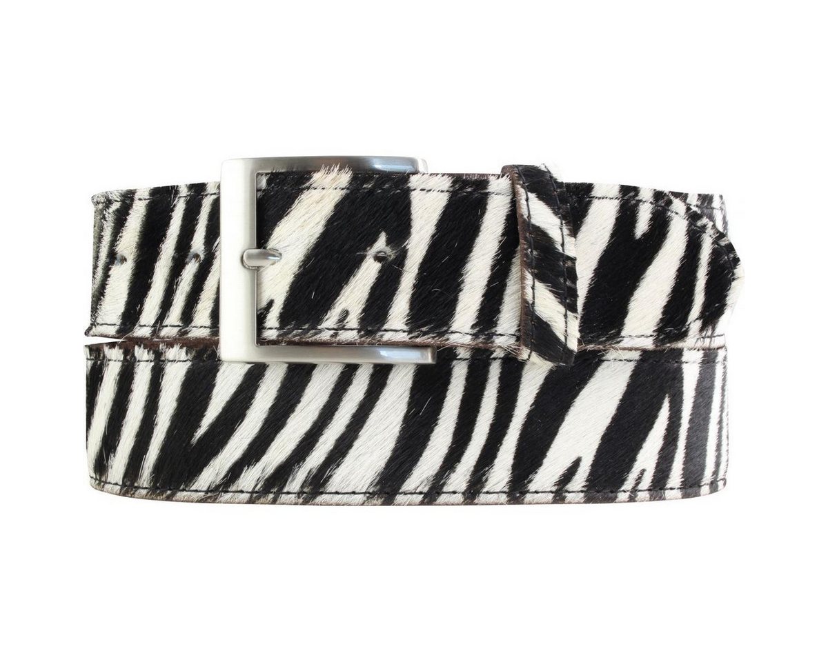 BELTINGER Ledergürtel Hochwertiger Fell-Ledergürtel 4 cm - Herren-Gürtel für Herren 40mm - F (1-St) von BELTINGER