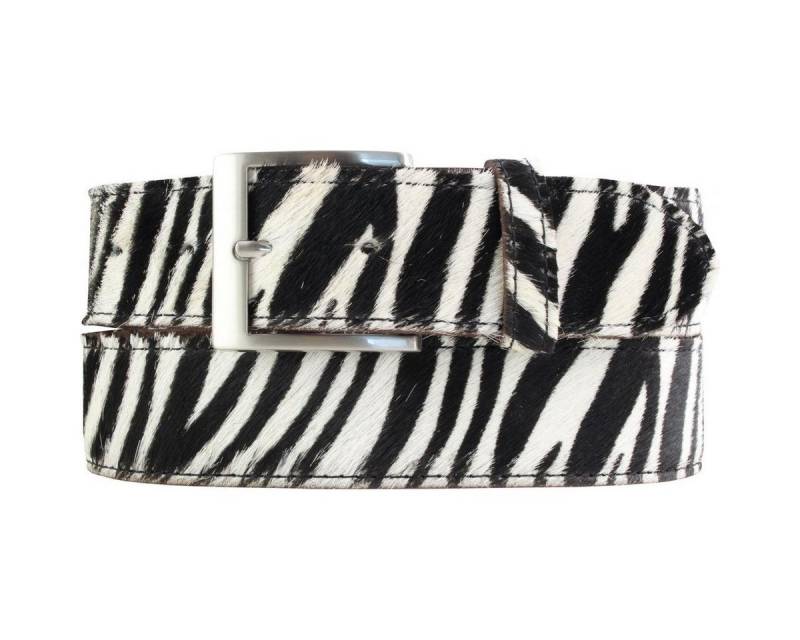 BELTINGER Ledergürtel Hochwertiger Fell-Ledergürtel 4 cm - Herren-Gürtel für Herren 40mm - F (1-St) von BELTINGER