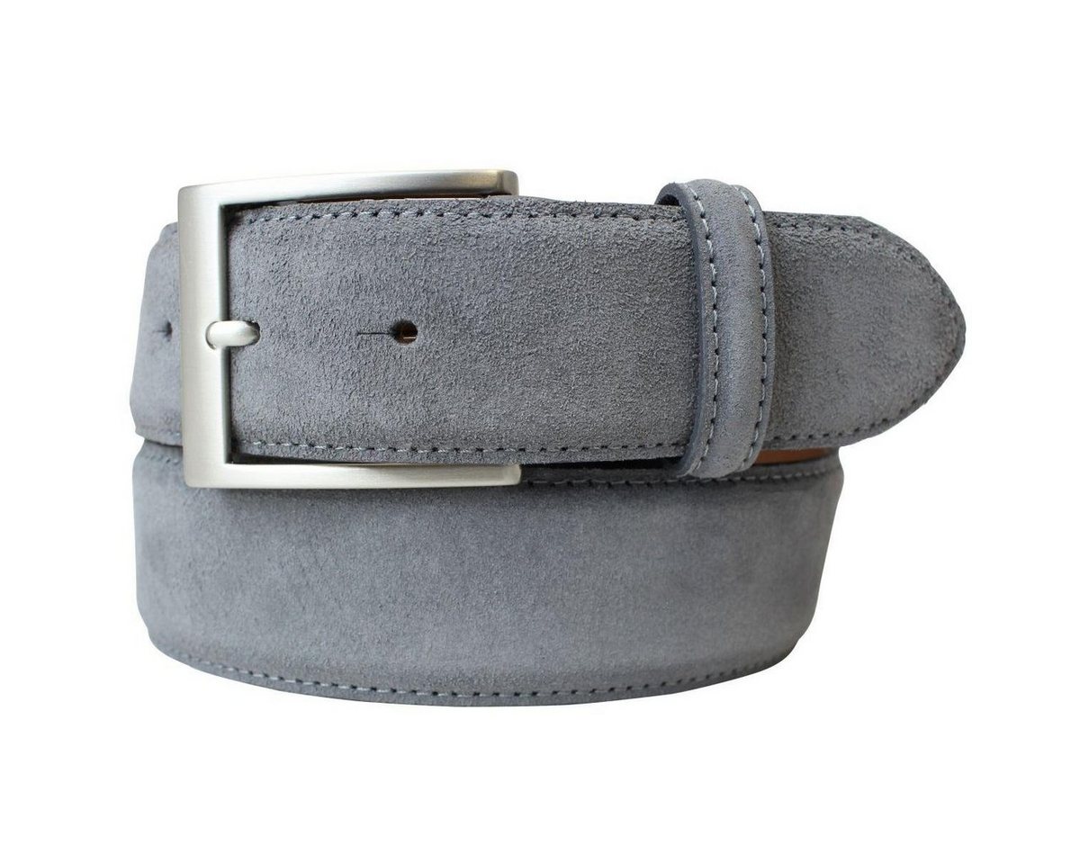 BELTINGER Ledergürtel Hochwertiger Gürtel mit Edelstahl-Gürtelschnalle aus Veloursleder 4 cm von BELTINGER