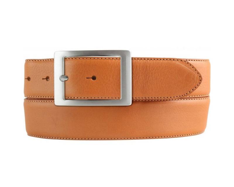 BELTINGER Ledergürtel Hochwertiger Jeansgürtel aus Vollrindleder mit Doppel-Schließe 4,0 cm (1-St) von BELTINGER