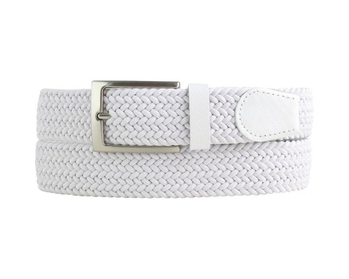 BELTINGER Ledergürtel Hochwertiger Stretch-Gürtel mit echtem Leder 3,5cm - Elastischer, gefl von BELTINGER