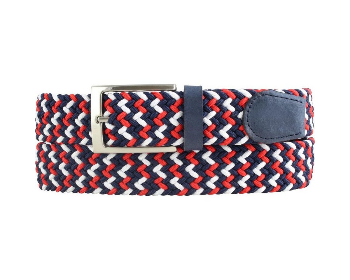 BELTINGER Ledergürtel Hochwertiger Stretch-Gürtel mit echtem Leder 3,5cm - Elastischer, gefl von BELTINGER