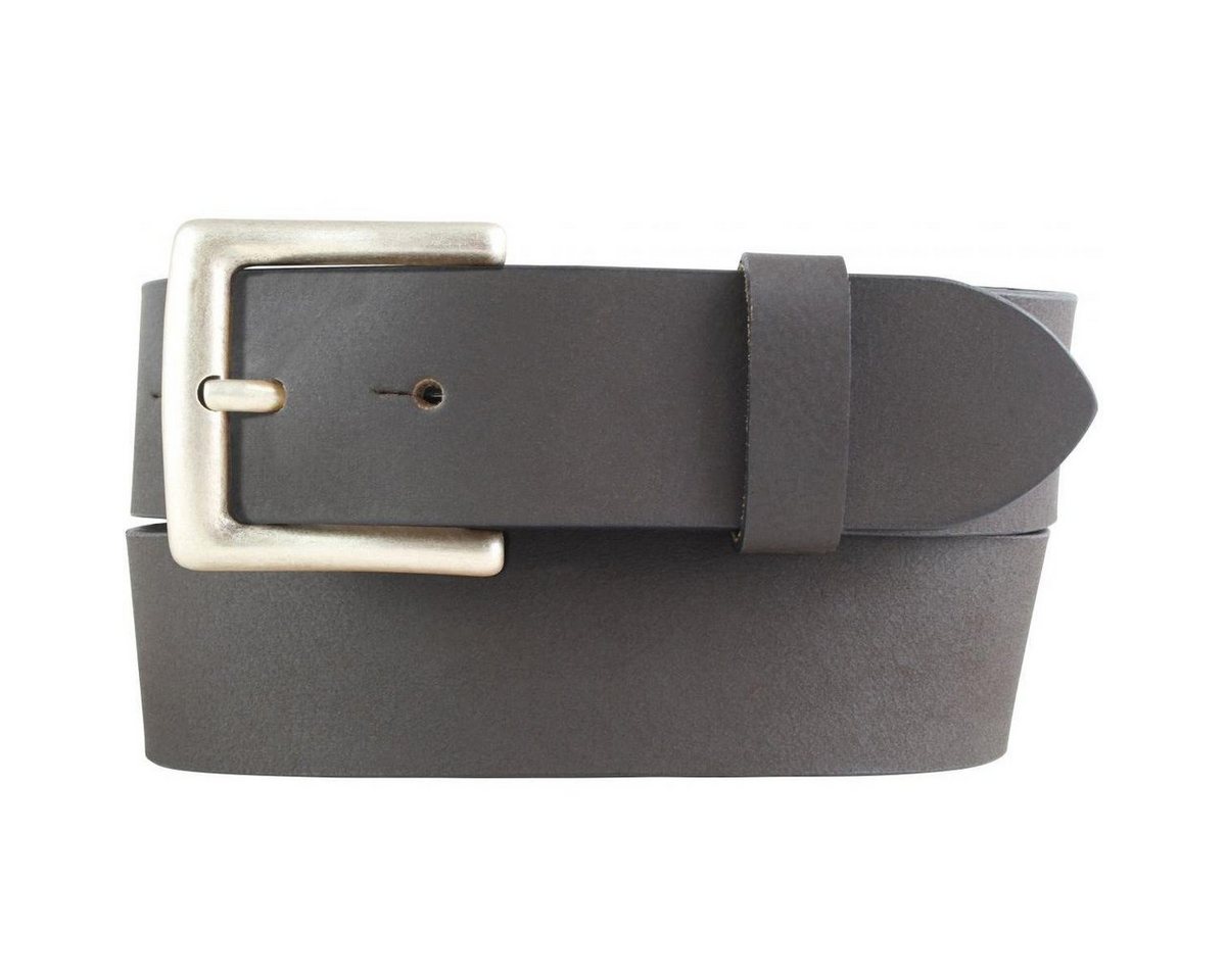 BELTINGER Ledergürtel Jeansgürtel aus Vollbüffelleder mit altsilberner Gürtelschließe 4 cm - von BELTINGER