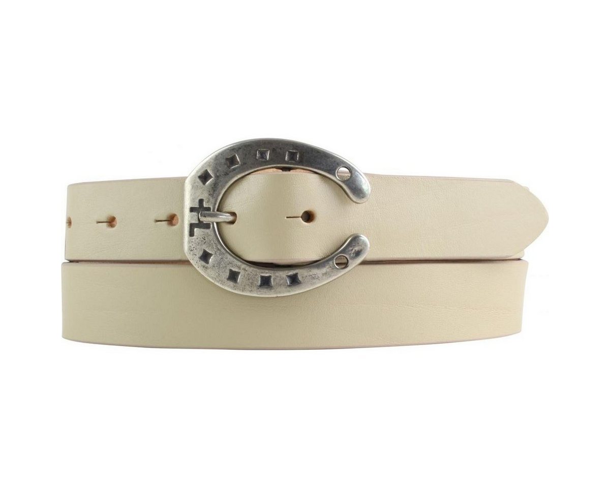 BELTINGER Ledergürtel Kinder-Gürtel für Reiter mit Hufeisen-Gürtelschnalle aus Vollrindleder (1-St) von BELTINGER