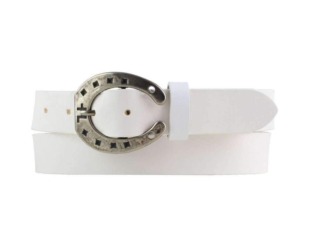 BELTINGER Ledergürtel Kinder-Gürtel für Reiter mit Hufeisen-Gürtelschnalle aus Vollrindleder (1-St) von BELTINGER