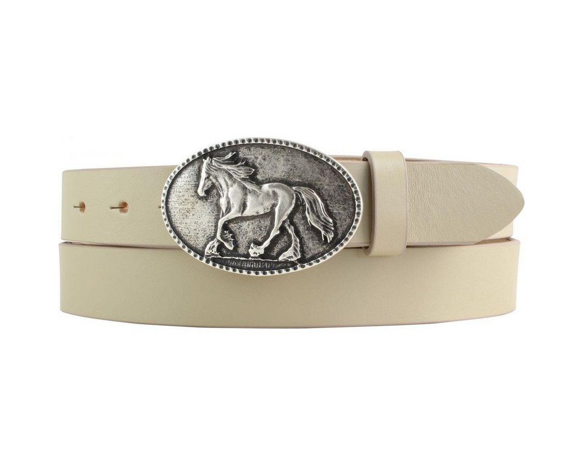 BELTINGER Ledergürtel Kinder-Gürtel für Reiter mit Pferde-Gürtelschnalle aus Vollrindleder 3 (1-St) von BELTINGER