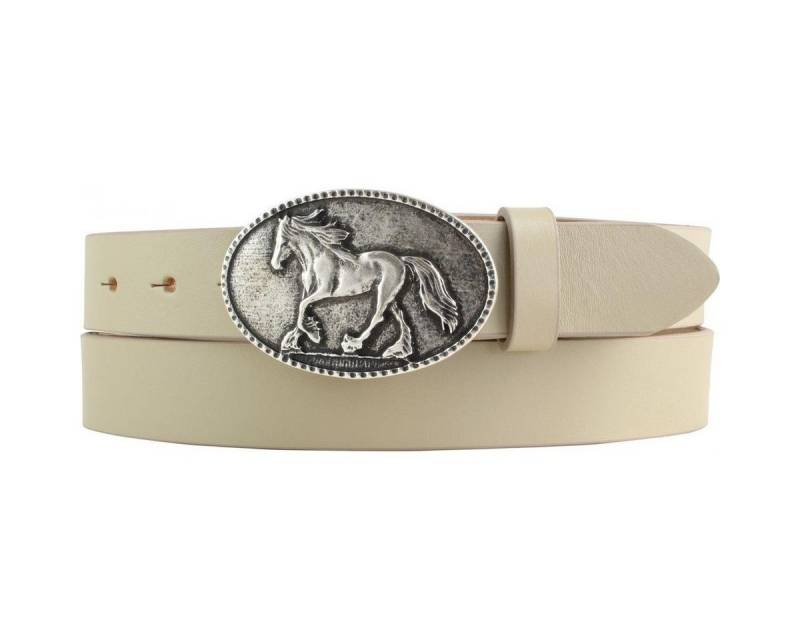 BELTINGER Ledergürtel Kinder-Gürtel für Reiter mit Pferde-Gürtelschnalle aus Vollrindleder 3 (1-St) von BELTINGER