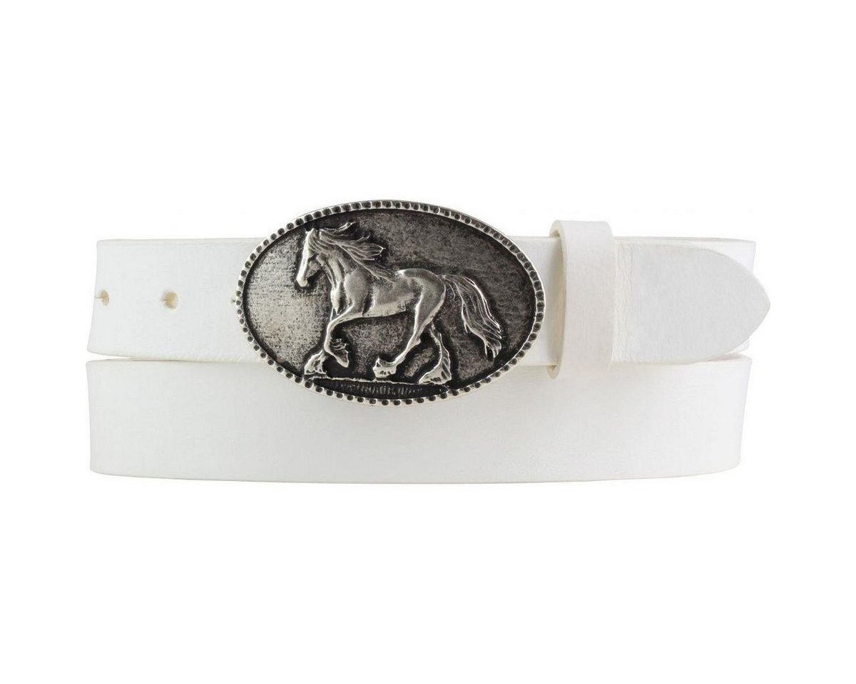 BELTINGER Ledergürtel Kinder-Gürtel für Reiter mit Pferde-Gürtelschnalle aus Vollrindleder 3 (1-St) von BELTINGER