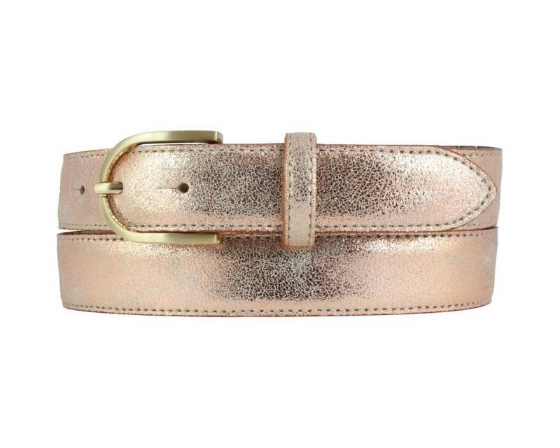 BELTINGER Ledergürtel Kinder-Gürtel in Metall-Optik 3 cm - Metallic-Look für Mädchen 30mm - (1-St) von BELTINGER