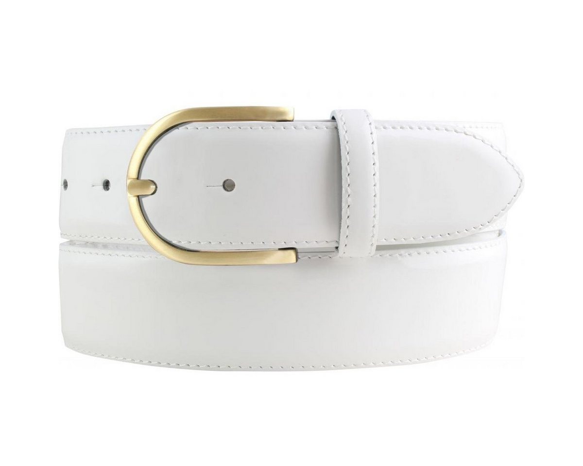 BELTINGER Ledergürtel Lack-Gürtel aus Leder 4 cm - Glänzender Damengürtel 40mm - Eleganter G von BELTINGER