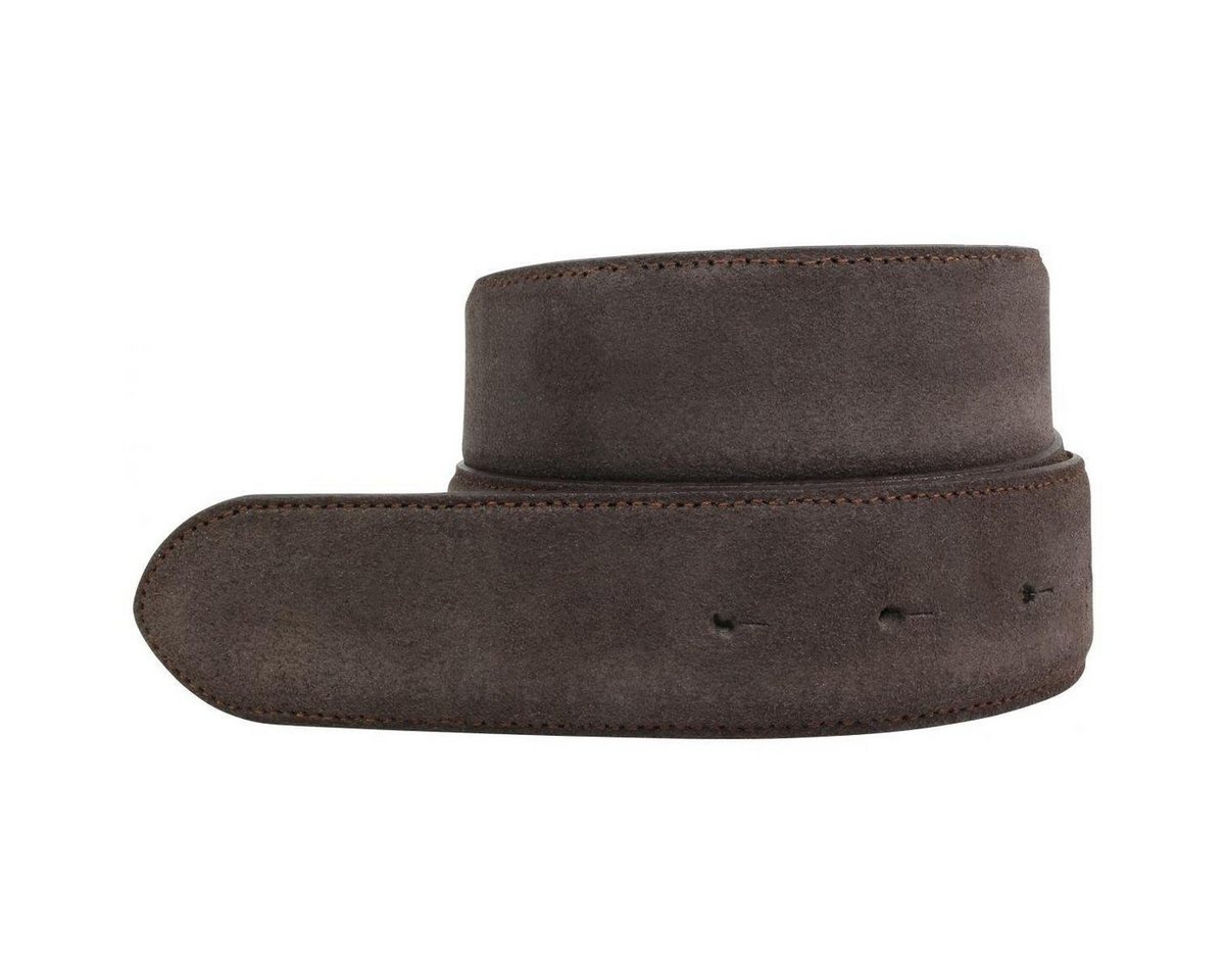 BELTINGER Ledergürtel Wechselgürtel aus Veloursleder ohne Schnalle 4 cm - Druckknopf-Gürtel (1-St) von BELTINGER