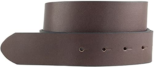 BELTINGER Überlängen-Gürtel aus Vollrindleder ohne Schnalle 4 cm | 120-180 cm Ledergürtel für Herren 40mm | Herren-Gürtel in Übergrößen | Braun 145cm von BELTINGER