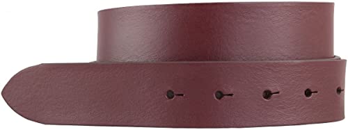 BELTINGER Wechselgürtel aus Vollrindleder mit Druckknöpfen 3,5 cm | Druckknopf-Gürtel für Damen Herren 35mm | Leder-Gürtel ohne Schnalle 3.5cm | Bordeaux 95cm von BELTINGER