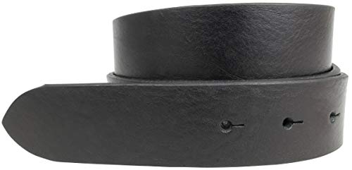 BELTINGER Wechselgürtel aus Vollrindleder mit Druckknöpfen 3,5 cm | Druckknopf-Gürtel für Damen Herren 35mm | Leder-Gürtel ohne Schnalle 3.5cm | Schwarz 105cm von BELTINGER