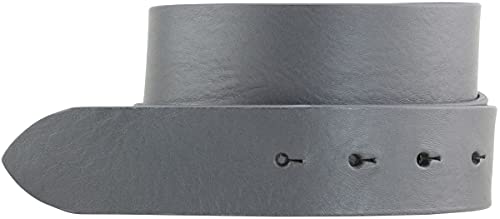 BELTINGER Wechselgürtel aus Vollrindleder mit Druckknöpfen 4 cm | Druckknopf-Gürtel für Damen Herren 40mm | Leder-Gürtel ohne Schnalle 4cm | Dunkelgrau 100cm von BELTINGER