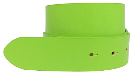 BELTINGER Wechselgürtel aus Vollrindleder mit Druckknöpfen 4 cm | Druckknopf-Gürtel für Damen Herren 40mm | Leder-Gürtel ohne Schnalle 4cm | Hellgrün 105cm von BELTINGER