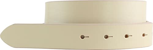 BELTINGER Wechselgürtel aus Vollrindleder ohne Schnalle 3 cm | Druckknopf-Gürtel für Damen Herren 30mm | Leder-Gürtel | Beige 90cm von BELTINGER