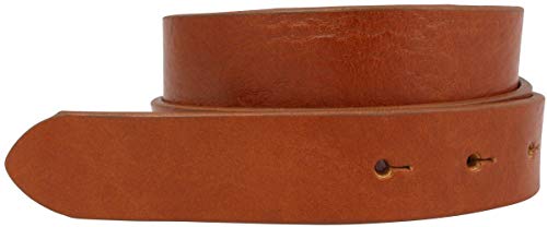 BELTINGER Wechselgürtel aus Vollrindleder ohne Schnalle 3 cm | Druckknopf-Gürtel für Damen Herren 30mm | Leder-Gürtel | Tabac 100cm von BELTINGER