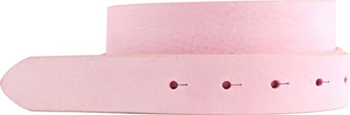 BELTINGER Wechselgürtel aus weichem Vollrindleder Used-Look ohne Schnalle 3 cm | Druckknopf-Gürtel für Damen Herren 30mm | Vintage-Look | Fuchsia 110cm von BELTINGER