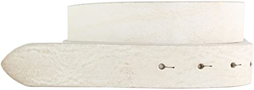 BELTINGER Wechselgürtel aus weichem Vollrindleder Used-Look ohne Schnalle 3 cm | Druckknopf-Gürtel für Damen Herren 30mm | Vintage-Look | Mist 110cm von BELTINGER