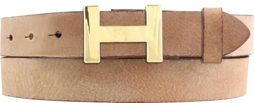 Damen-Gürtel HERMINE aus weichem Vollrindleder Vintage-Look 3 cm | Leder-Gürtel für Damen 30mm | Schmaler Ledergürtel Vintage für Damen 30mm | Gold glänzend | Cognac 105cm Damen-Gürtel HERMINE aus weichem Vollrindleder Vintage-Look 3 cm | Leder-Gürtel für Damen 30mm | Schmaler Ledergürtel Vintage für Damen 30mm | Gold glänzend | Cognac 105cm von BELTINGER